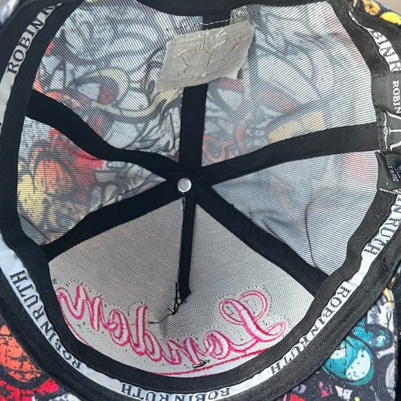 ORIGINAL ROBIN RUTH BRAND LONDON SIGNATURE GRAFFITI BASEBALL CAP - Picture 7 of 11